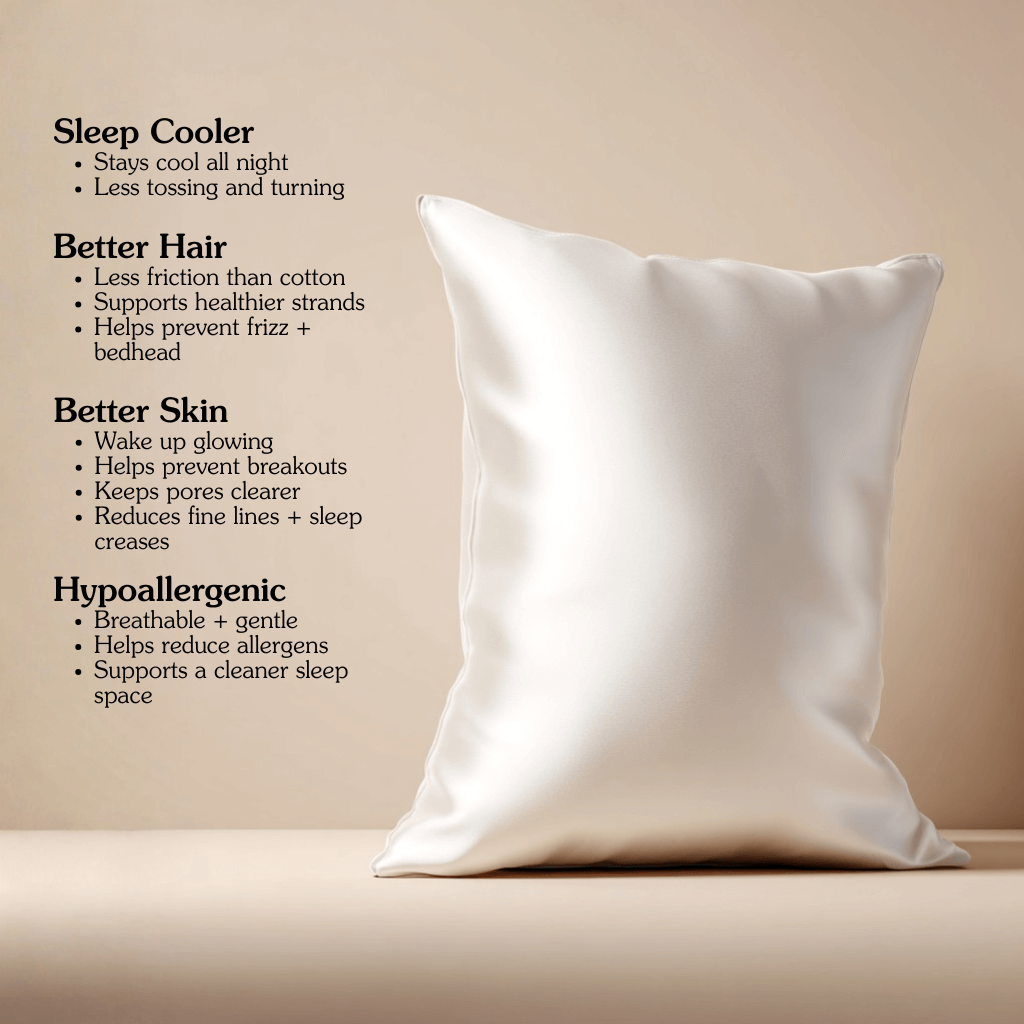 Premium Mulberry Silk Pillowcase | Grade 6A, 22-Momme